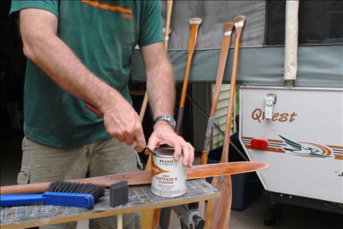 Varnishing is good for the soul. :: Canoelover's Blog